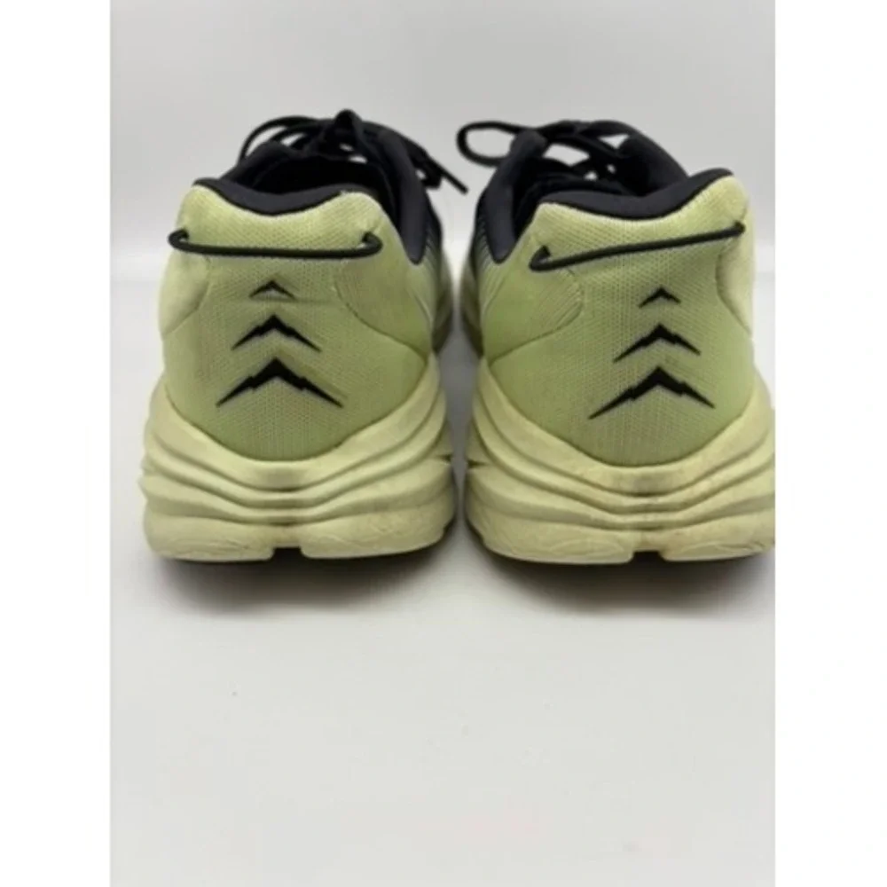 Hoka Rincon 3 Mens 9.5D Black Green Glow Lightweight Running Shoes 1119395 BGBT